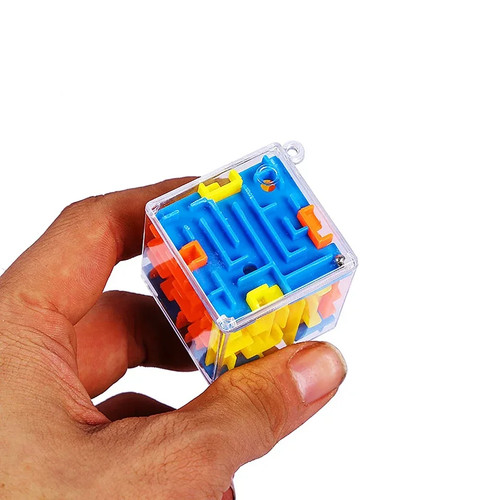Fun cube rolling beads maze - 3d,