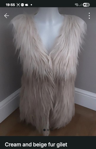 Faux fur gilet - fur, size
