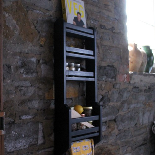 Spice rack black kitchen - spice,