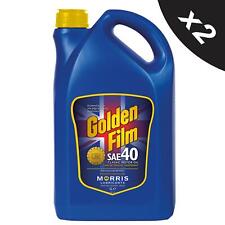 2x MORRIS  SAE 40 Classic Motor Oil - 5L Low Detergent / Dispersant Lubricant