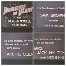 HIGHLIGHTS OF VARIETY 1937 16MM B/W SOUND 300FT CINE FILM