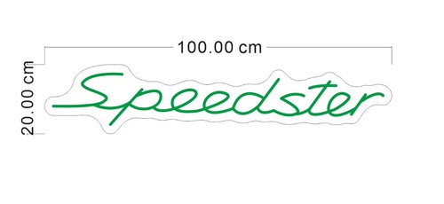 Porsche speedster neon sign - speedster,