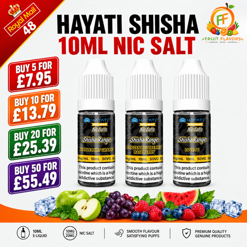 Hayati shisha nic salt - shisha, 10ml