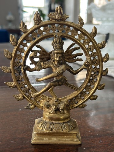 Vintage brass hindu - vintage, statue