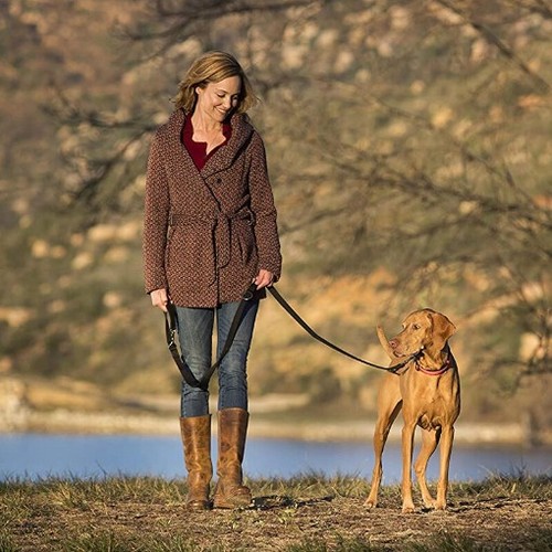 Dog lead 8ft adjustable double - dog,