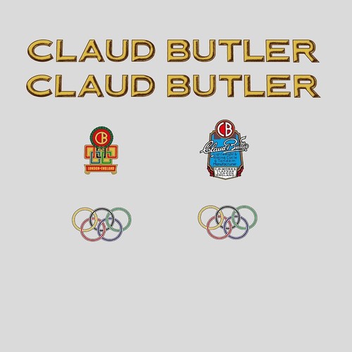 Claud butler bicycle decals - claud,