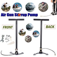 3 Stage Charger PCP Hand Stirrup Pump AirGun Rifle Airrifle Gas Filter Gauge NEW