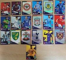 PANINI PREMIER LEAGUE 2021/22 21/22 ADRENALYN XL  172-368 Leicester - Wolves.