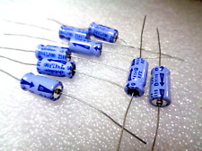 DUBILIER 47UF 25V AXIAL CAPACITORS VINTAGE RADIO AUDIO REPAIRS UK STOCK X10pcs