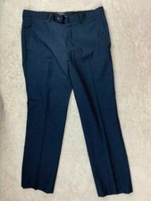 Cedar Wood State Size 32r Mens Dress Pants Blue Slim Fit Straight Leg