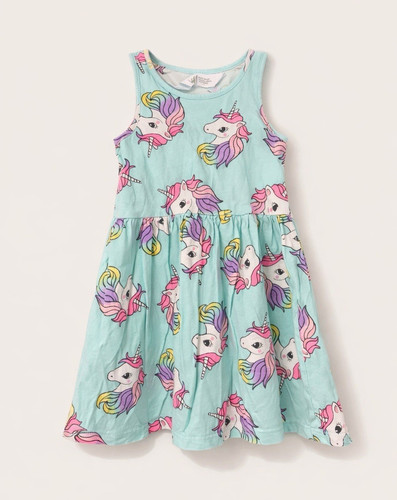 Girls unicorn print blue - h&m,