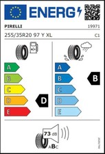 1x Pirelli 255 35 20 97Y