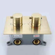 Brushed Gold Brass Concealed