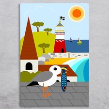 Seaside Snack Ceramic Tile