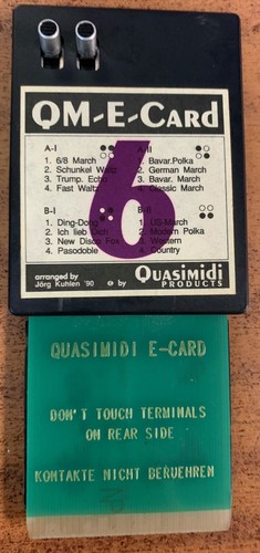 Quasimidi vintage card - e,
