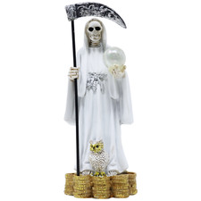 Santa Muerte 5" Inch, White