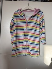 Mothercare Girls Towelling Zip Up Bathrobe 4-5 Years