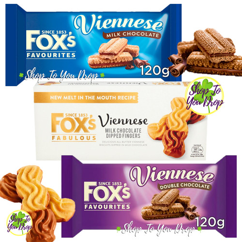 Foxs viennese biscuit bars - x,