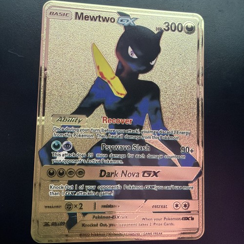 Mewtwo hp300 gold metal - mewtwo,