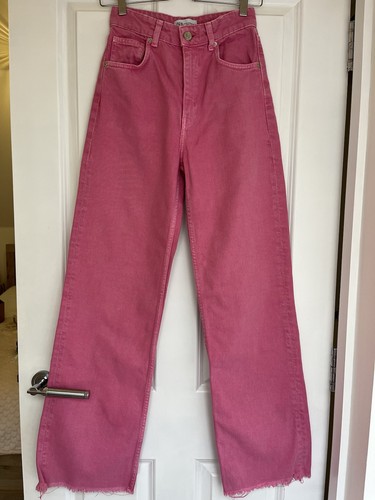 Zara pink high rise wide - pink,