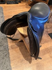 Bates Caprilli Cair fully adjustable Black Dressage Saddle 17.5