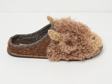 BNWT Fat Face Men’s Hamish Highland Cow Mule Slippers Size: Large (UK 10-11)