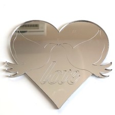 Heart & Doves Love Etched