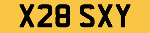 Sexy number plate - to, be