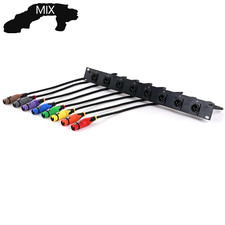 8-Way 1U Cabinet XLR Audio