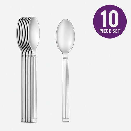 10pc stainless steel teaspoons - 10pc,