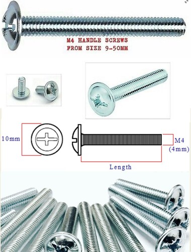 Door handle screws bolts - m4,