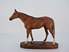 Beswick Connoisseur Grundy Racehorse of the Year 1975 Figurine On Plinth, 29cm