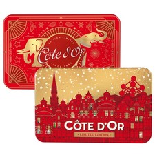1 x Assorted Classic Milk & Dark Chocolate Assortment Vintage Tin Cote D'Or 295g