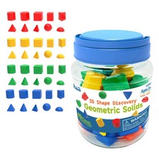 40x 3D Shapes Educational Patterns Color Cognition Geometric Solids Geometric