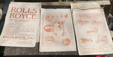 The Autocar Advertisement Rolls Royce 1904 & 1907 Prints or litho ? Bundle