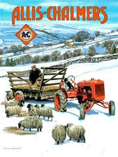 Allis Chalmers Tractor in snow