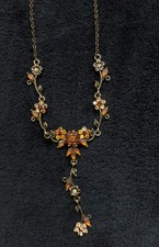 Michal Negrin Vintage Flower Necklace Imitn Fashion Jewellery | Preloved | A02