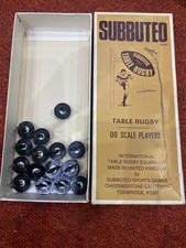 subbuteo rugby lightweight teams. all blacks ref 5