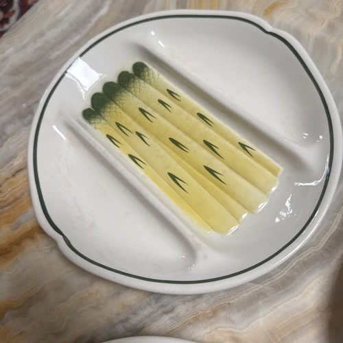 Vintage asparagus plate - ,
