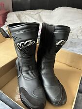 W2 ST-10 MOTORCYCLE BIKE BOOTS BLACK Size EUR 47