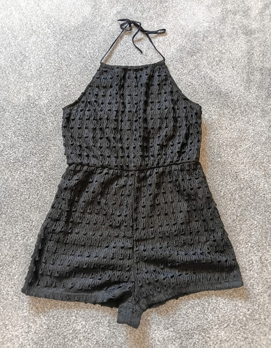 Shein women black playsuit - black,