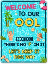 Swimming Pool Sign - Welcome