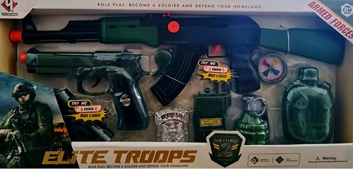 Big military force set gun - big,