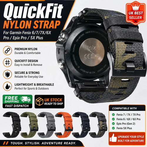 Quickfit nylon strap watch - quickfit,