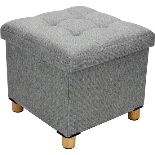 Folding storage stool seat - folding,