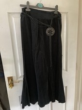 Ladies Black Corduroy Per Una M&S Skirt
