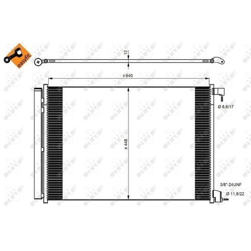 Air con condenser for mercedes - con,