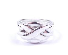 Large Puzzle Ring 925 Sterling Silver 8.7g UK Size V