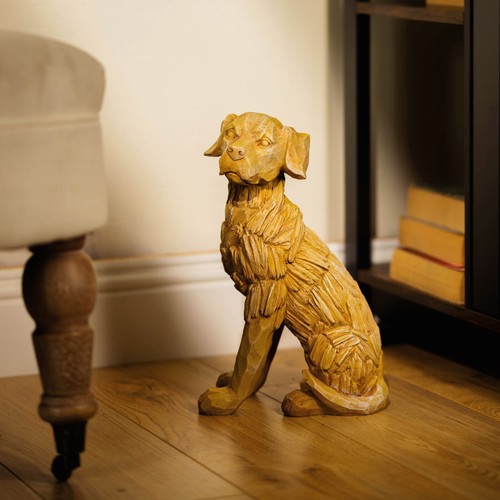 Dog garden ornament statue - ornament,