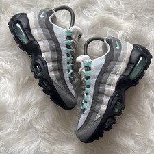 Nike Trainers Air Max 95 Hyper Turquoise Suede Casuals Shoes GS Size 4 UK